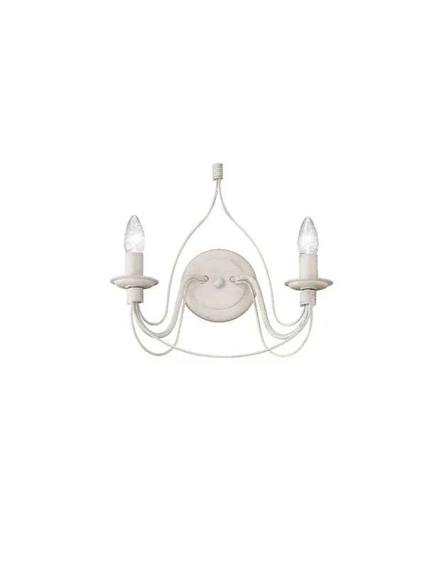 Ideal Lux Corte AP2 lampada da parete classica a 2 luci E14 40W Quantità Limitata