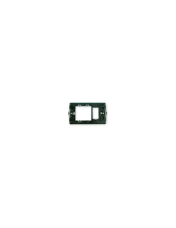 Supporto in plastica serie magic con foro unel +1presa bipasso Quantità Limitata