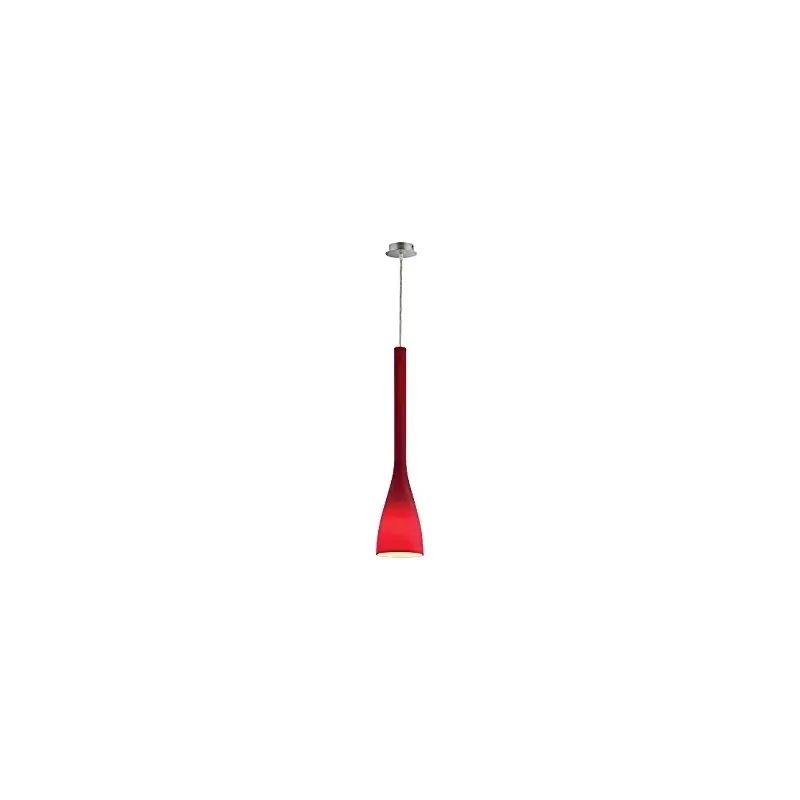 A Buon Prezzo ideal lux flut sp1rosso lampada a sospensione una luce piccola pendente di design IDEAL LUX 035703