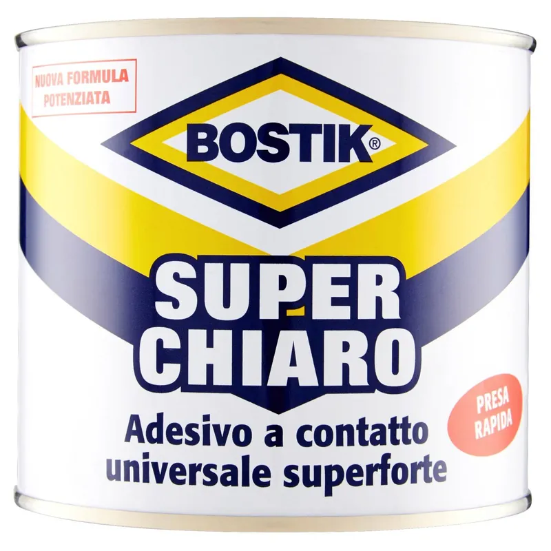 Subito Disponibile Colla adesivo universale superforte Bostik Superchiaro 400g per gomma, cuoio, feltro, laminati, moquettes e sughero