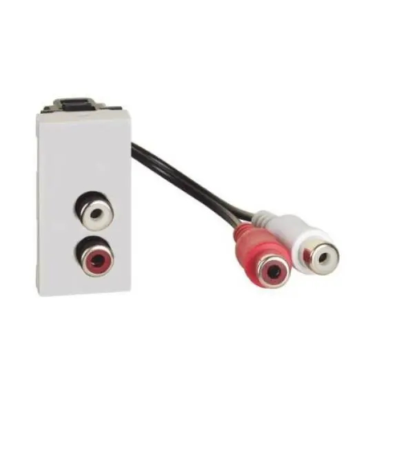 Doppio connettore Bticino MatixGo RCA 1 modulo bianco - JW4269R Compra Adesso
