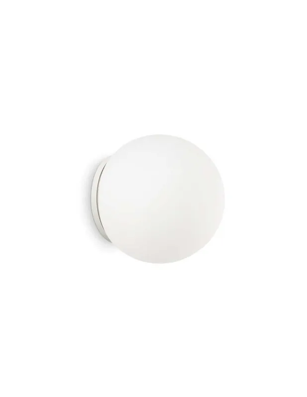 Ideal Lux Mapa Bianco AP1 D20 applique moderna in vetro soffiato bianco acidato Esclusivo