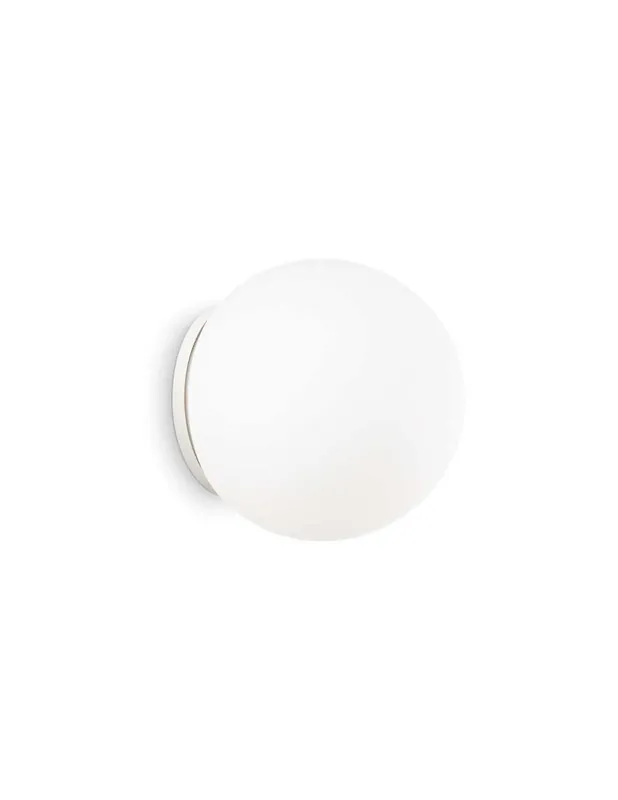 Compra Adesso Ideal Lux Mapa Bianco AP1 D30 lampada da parete moderna in vetro soffiato bianco acidato