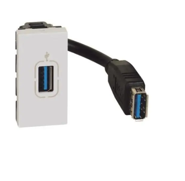 Connettore Usb Bticino MatixGo tipo A pre connesso bianco - JW4285P Promozione Esclusiva