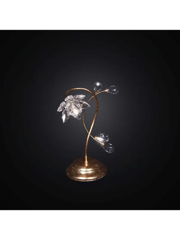 Lumetto classico foglia oro e cristallo a 1 luce BGA 2201/lp design swarovsky Vendita Finale