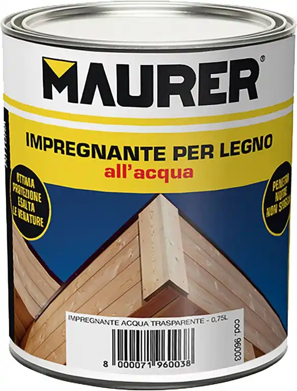 Impregnante all‘acqua per legno Maurer 750ml Trasparente Soddisfatti O Rimborsati