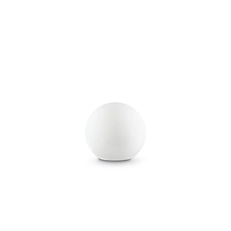 Bestseller ideal lux sole pt1 medium piantana una luce media sfera da giardino bianca da terra IDEAL LUX 191621