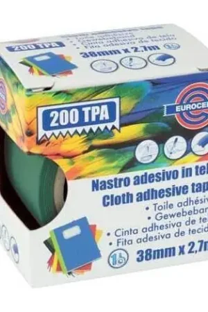 Offerta Del Giorno NASTRO ADESIVO IN TELA PLASTIFICATO TPA 38mm x 2,7mt VERDE