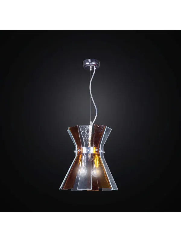 Lampadario moderno 10 lastre vetrofusione ambra a 2 luci BGA 2268/s10l Direttamente Dal Produttore