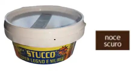 Stucco pronto in pasta per legno e muro per interni 250g - Noce scuro Non Perdere
