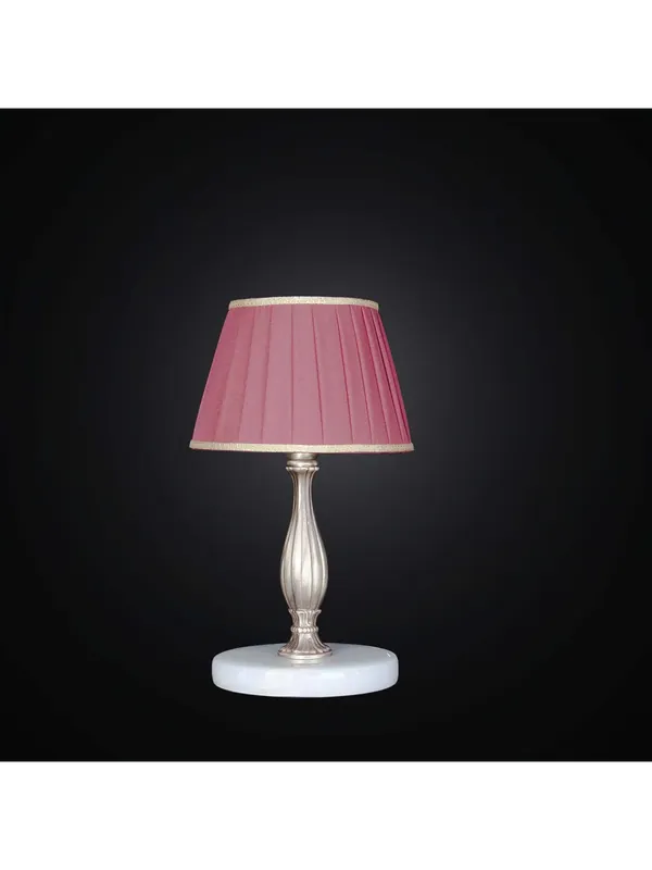 Prezzo Scontato Lumetto classico in ottone con base in marmo e paralume a 1 luce BGA 2469/lm