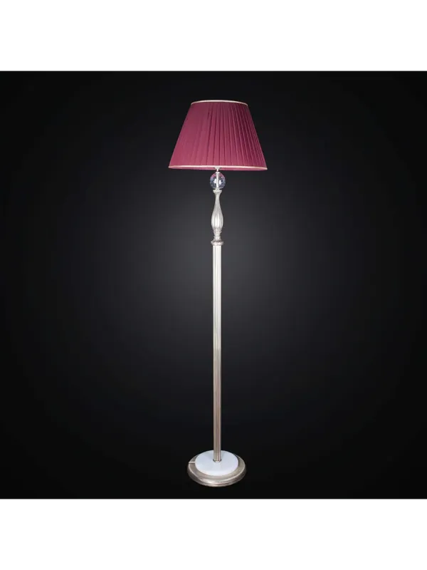 Piantana classica in ottone con base in marmo e paralume a 1 luce BGA 2469/pt Promo Stagionale
