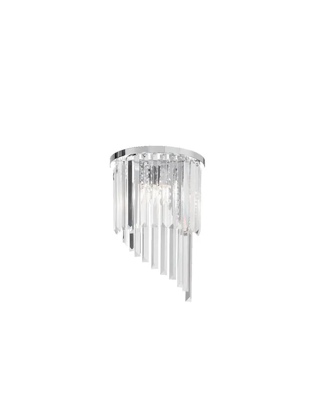 Ideal Lux Carlton AP3 applique cristallo classica E14 40W Consegna Rapida