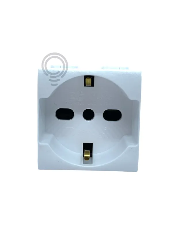 Prezzo Di Fabbrica Presa elettrica unel universale bipasso elettrocanali life bianco living