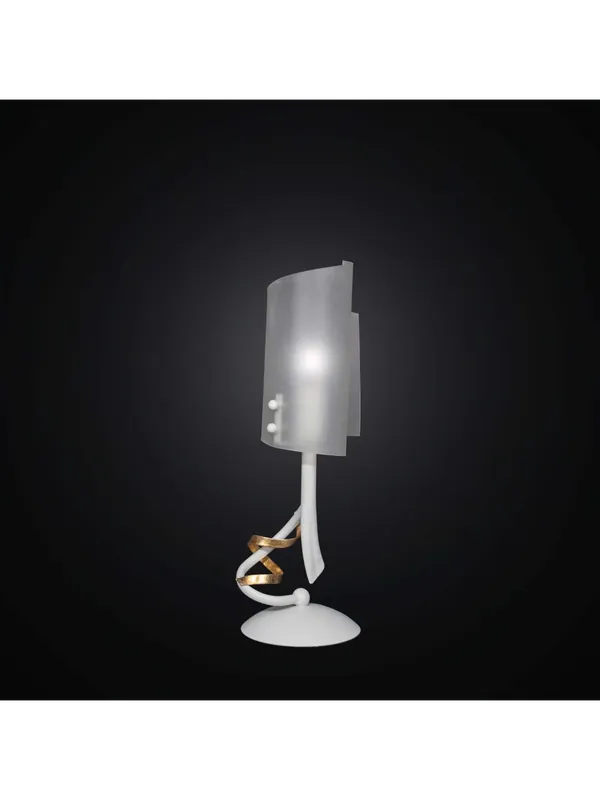 Lumetto classico in ferro battuto bianco a 1 luce BGA 2636/lp Saldi