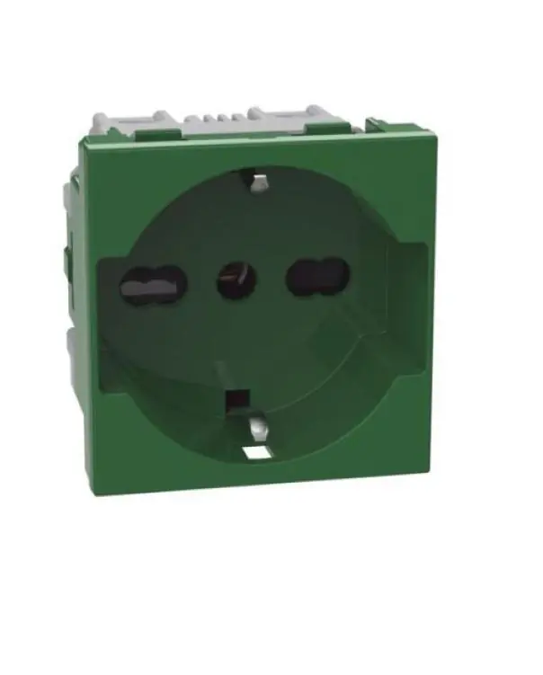 Offerta Del Giorno Presa Bticino MatixGo standard tedesco 2P+T 16A 2 moduli verde - J4140A16G
