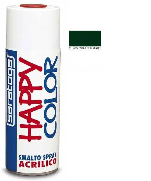 SMALTO SPRAY 400ml VERDE MUSCHIO RAL6005 OPACO Affare
