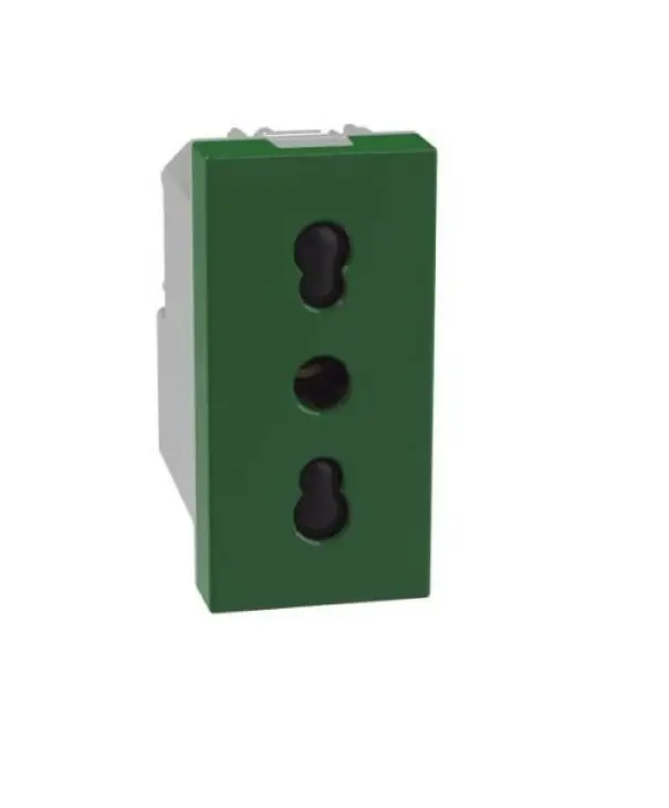 Affare Presa bipasso Bticino MatixGo 2P+T 16A 1 modulo verde - J4180G