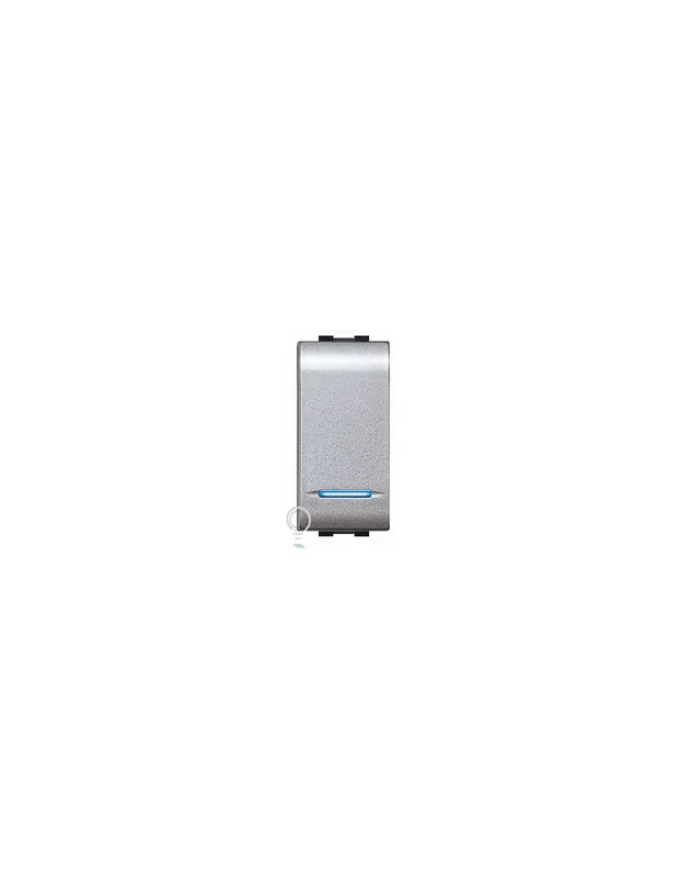 Pulsante elettrico unipolare living life luminoso ecl4018tec elettrocanali Popolare