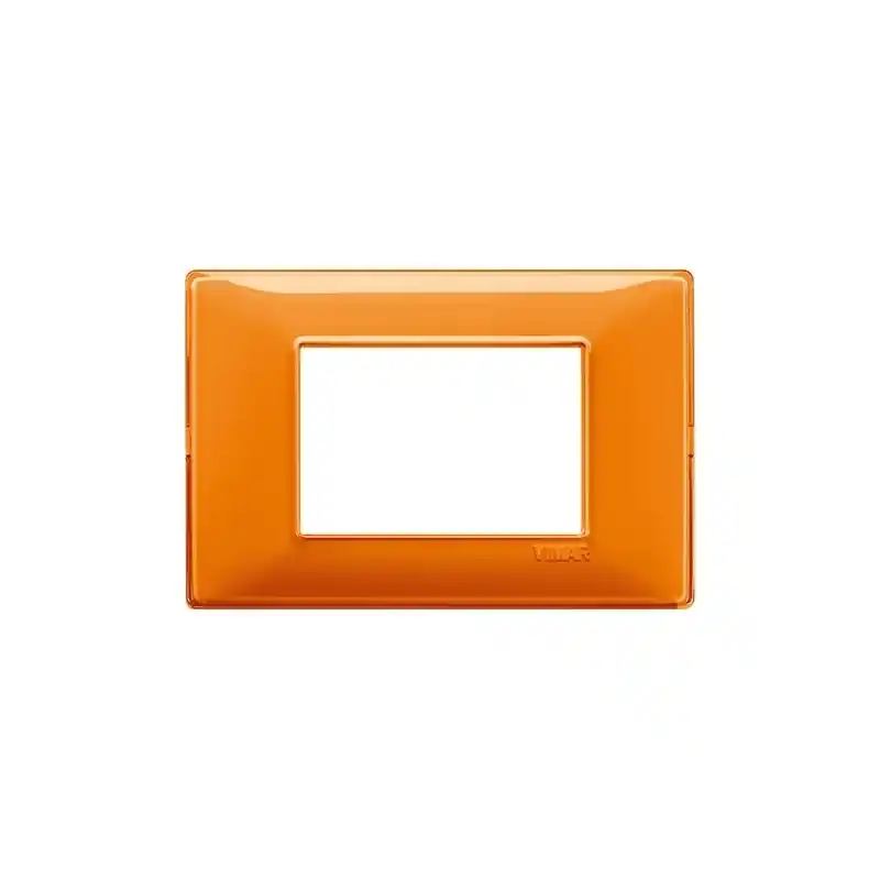 Saldi vimar plana placca 3 moduli reflex arancio mostrina vimar 14653.48
