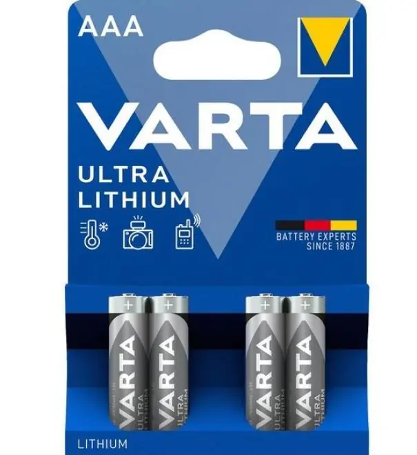 Batteria ministilo AAA Varta Li-Ion 1,5V 4 pezzi - 06103301404 Offerta