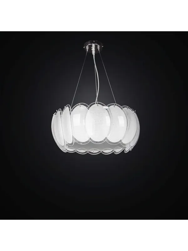 Lampadario moderno design vetrofusione a 4 luci BGA 2647/r-s40 Must-Have