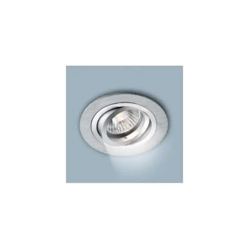 nobile faretto da incasso portalampada gu10 mr16 grigio satinato foro 80mm NOBILE 9086 Professionale