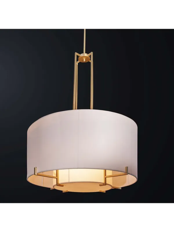 Lampadario classico in ottone doppio paralume a 4 luci BGA 3369/s65 Vendita Finale