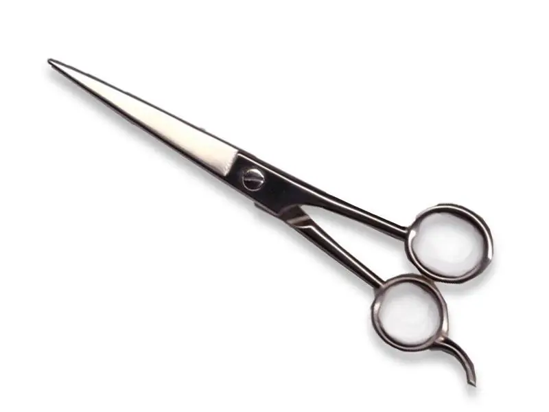 FORBICI CON CODOLO PER PARRUCCHIERI IN ACCIAIO NICHELATO 7" 180mm Offerta Limitata