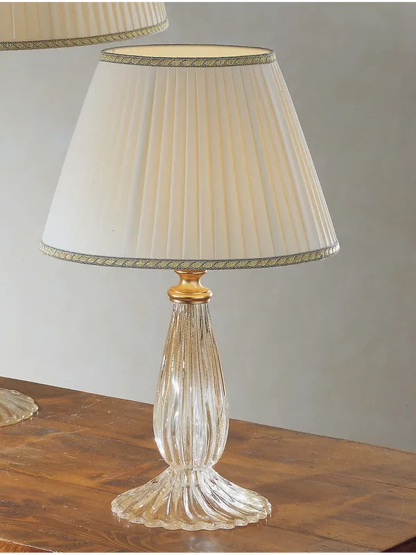 Lumetto piccolo classico in vetro murano cristallo oro a 1 luce DP279 Spedizione Espresso