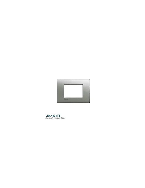 Nuovo Arrivo Placca living air ll 3p tech finitura placca LNC4803TE ticino