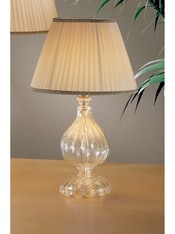 Occasione Lumetto piccolo classico in vetro murano cristallo oro a 1 luce DP278