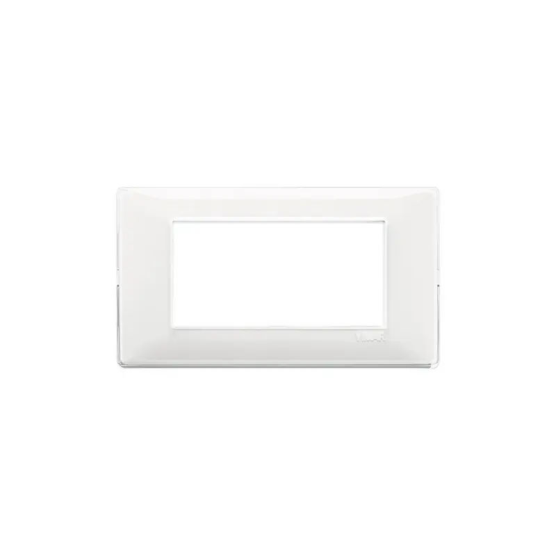 Placca 4 Moduli Reflex neve Plana bianca 14654.41 Offerta Del Giorno
