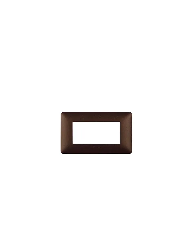 Ultime Pezzi Placca matix 4P marrone caffe plastica AM4804TGG Bticino