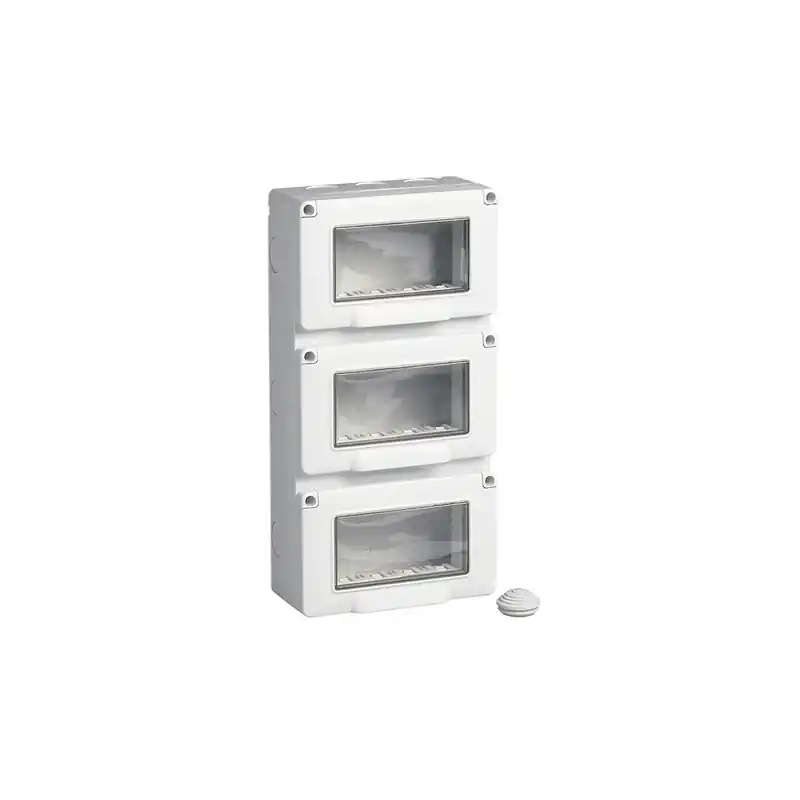 Saldi vimar plana arke eikon contenitore stagno ip55 12 moduli 4x3 verticale vimar 14913