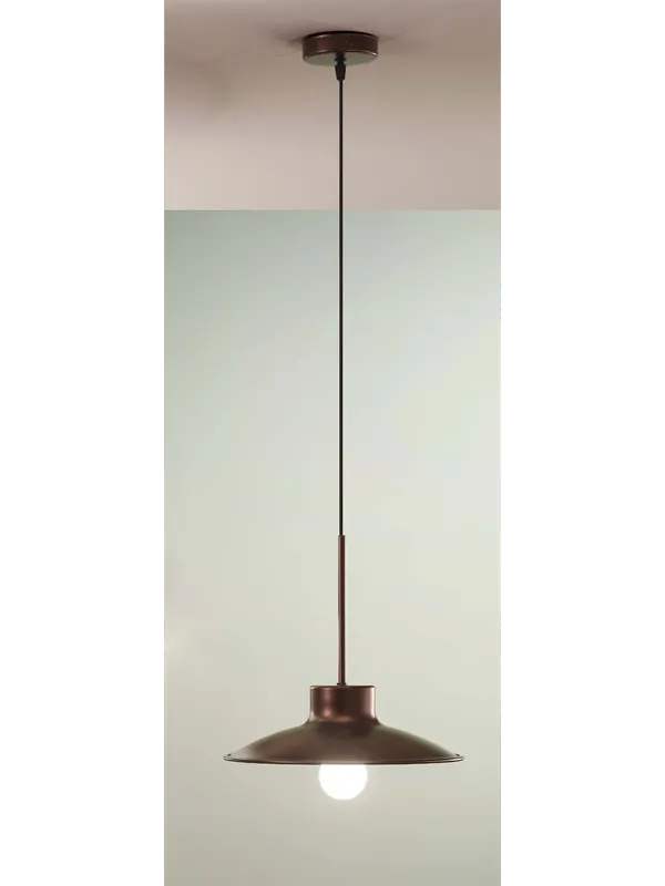 Lampadario a sospensione rustico classico rame a 1 luce DP210 Economico