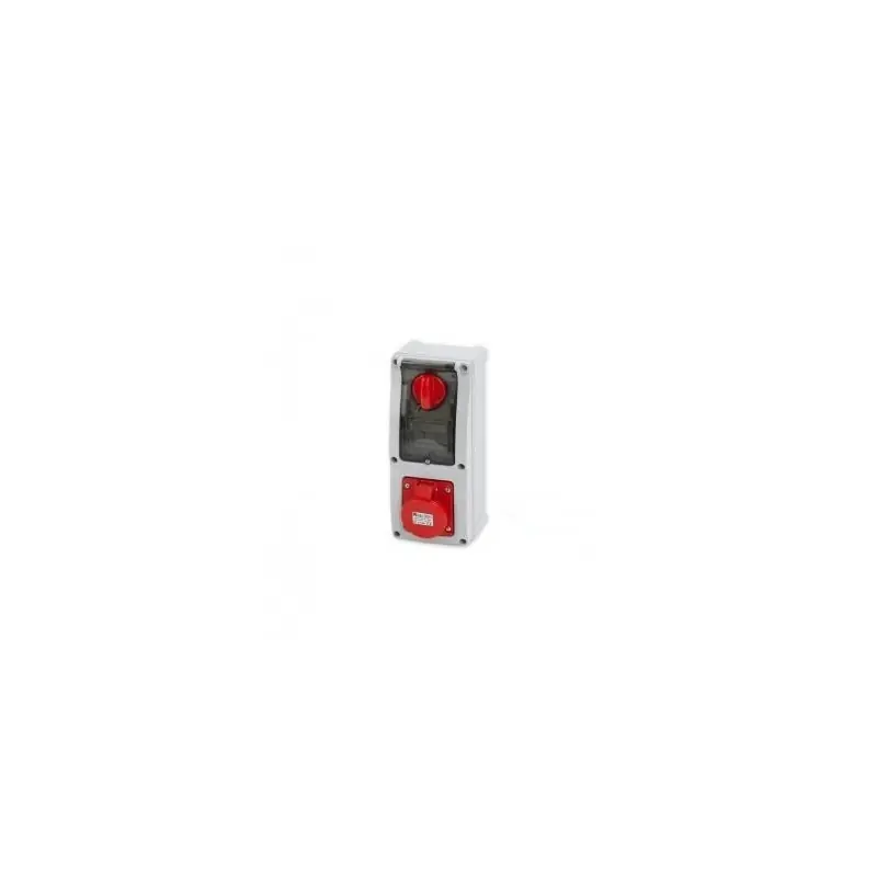 rosi presa fissa interbloccata da parete rossa con fondo e portafusibili 10,3x38 ip44 3p+n+t h6 verticale 16.3414R6 Compra Oggi Stesso