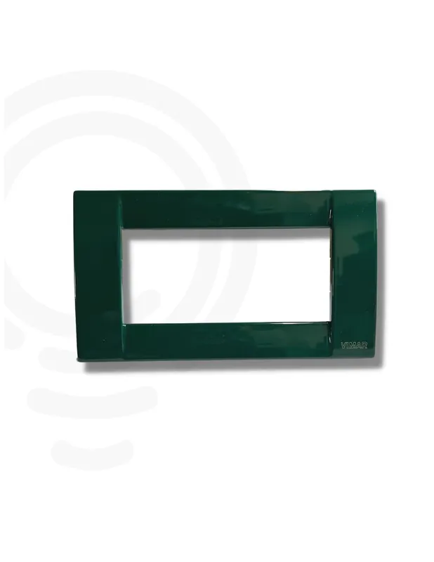 Placca classica in metallo 4 moduli verde bosco Vimar Idea Prezzo Conveniente