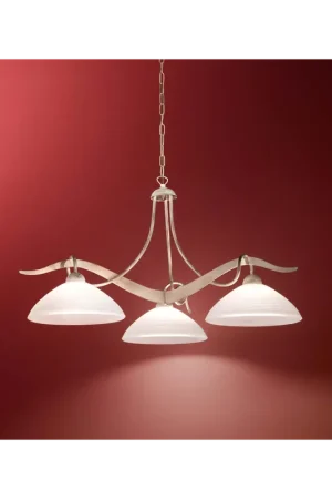 Compra Oggi Stesso Bilanciere in ferro battuto classico avorio e oro a 3 luci DP207