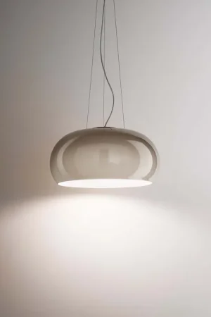 Scelto Dai Clienti Lampadario a sospensione moderno in vetro soffiato tortora a 1 luce DP201