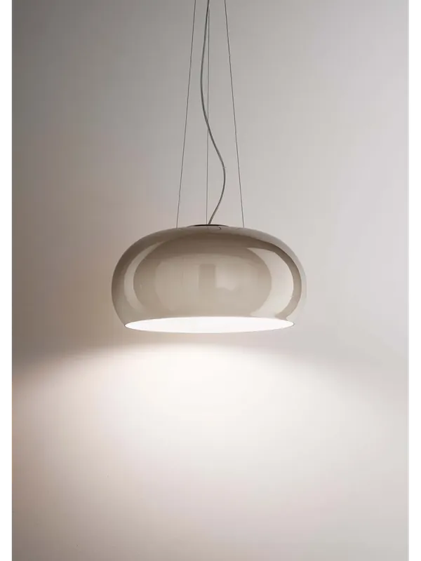 Scelto Dai Clienti Lampadario a sospensione moderno in vetro soffiato tortora a 1 luce DP201