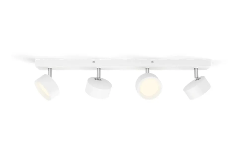 Faretto led Philips Bracia 4 luci 22W 2700K bianco - 17480100 Spedizione Espresso