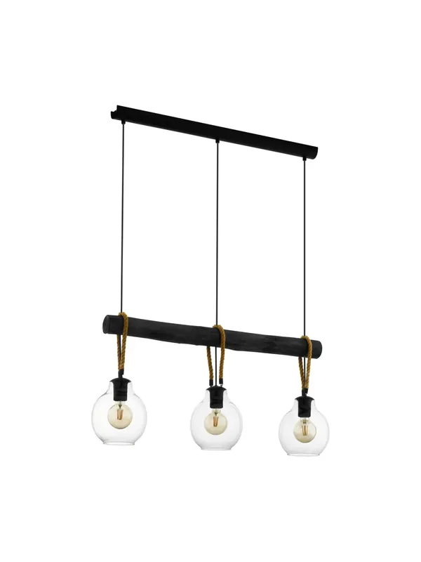 Lampadario vintage rustico a 3 luci GL0220 per cucina soggiorno Economico