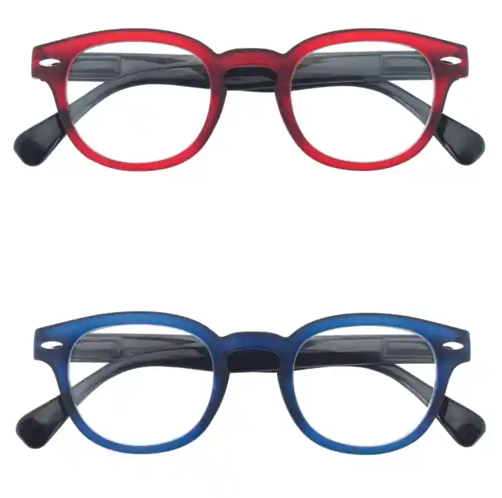 Occhiali da vicino Industrie Ottiche Italiane +2.5 gradi rosso blu 2pz - TWIN/9/+2,50 Ultima Occasione