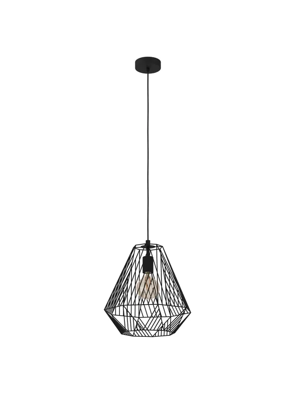 Lampadario a sospensione moderno nero a 1 luce GL0193 per cucina camera Offerta Limitata