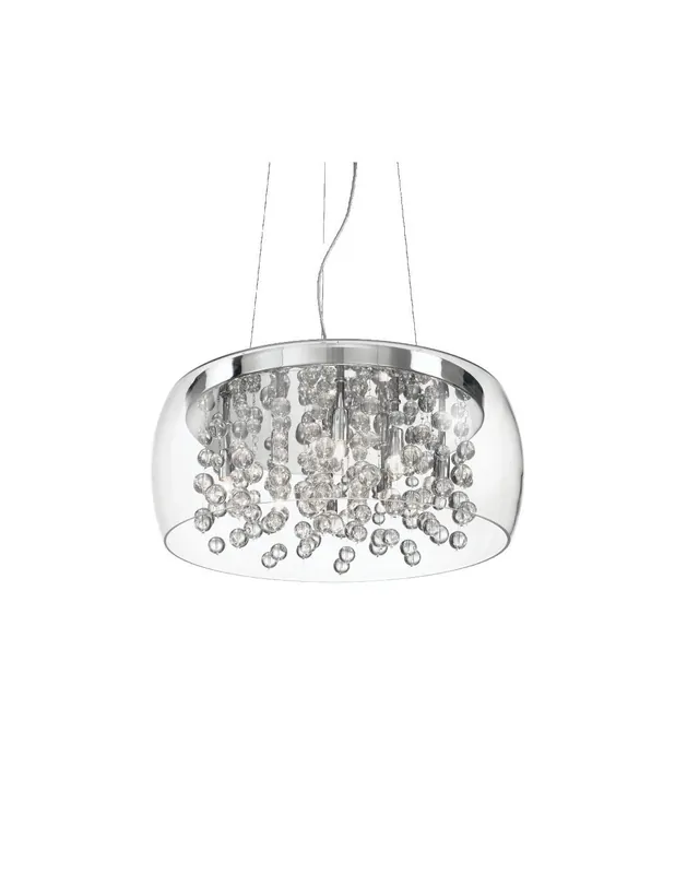 Prezzo Conveniente Ideal Lux Audi-80 SP8 lampadario moderno soggiorno in vetro soffiato G9