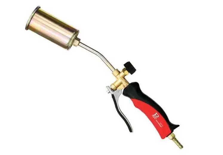 Pagamento Sicuro Cannello riscaldo a gas da asfaltista con leva 38 cm e bruciatore Ø 35mm