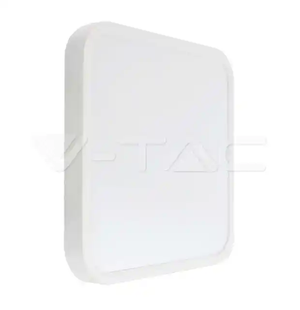 Plafoniera led V-tac quadrata 18W 4000K IP44 bianco VT-8618 - 76251 Professionale