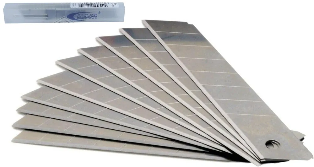 Offerta Limitata Lame cutter di ricambio per taglierino 18 mm Labor 10 pezzi molto affilate