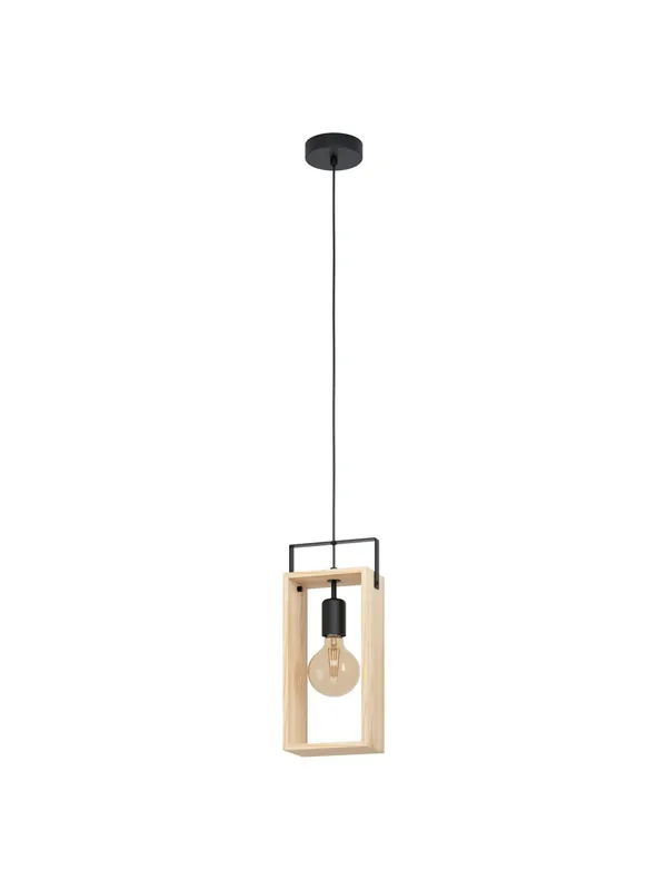 Lampadario a sospensione moderno vintage legno 1 luce GL0172 per cucina Compra Online